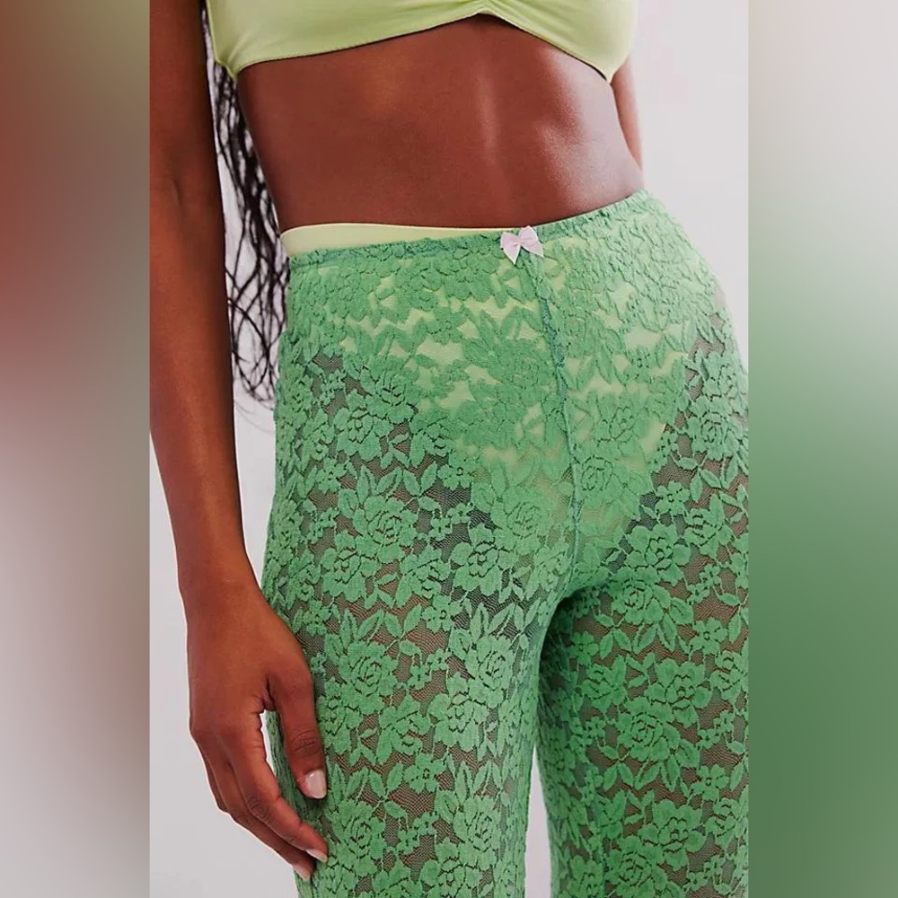 NWT! FP Free People All Day Lace Capris Sz XS - Picture 3 of 6